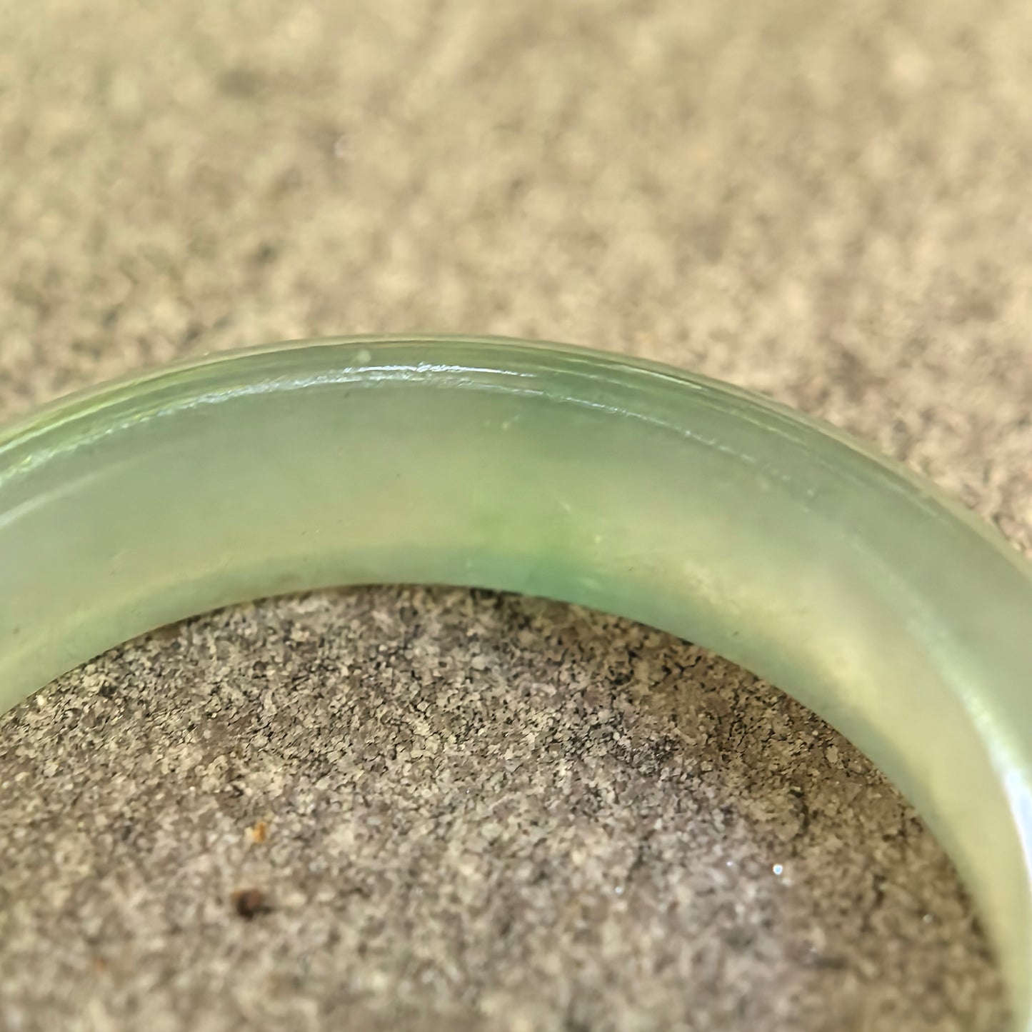 Natural Grade-A Jadeite Icy Glutinous Light Green Ring Band · Burmese Jade US9.5