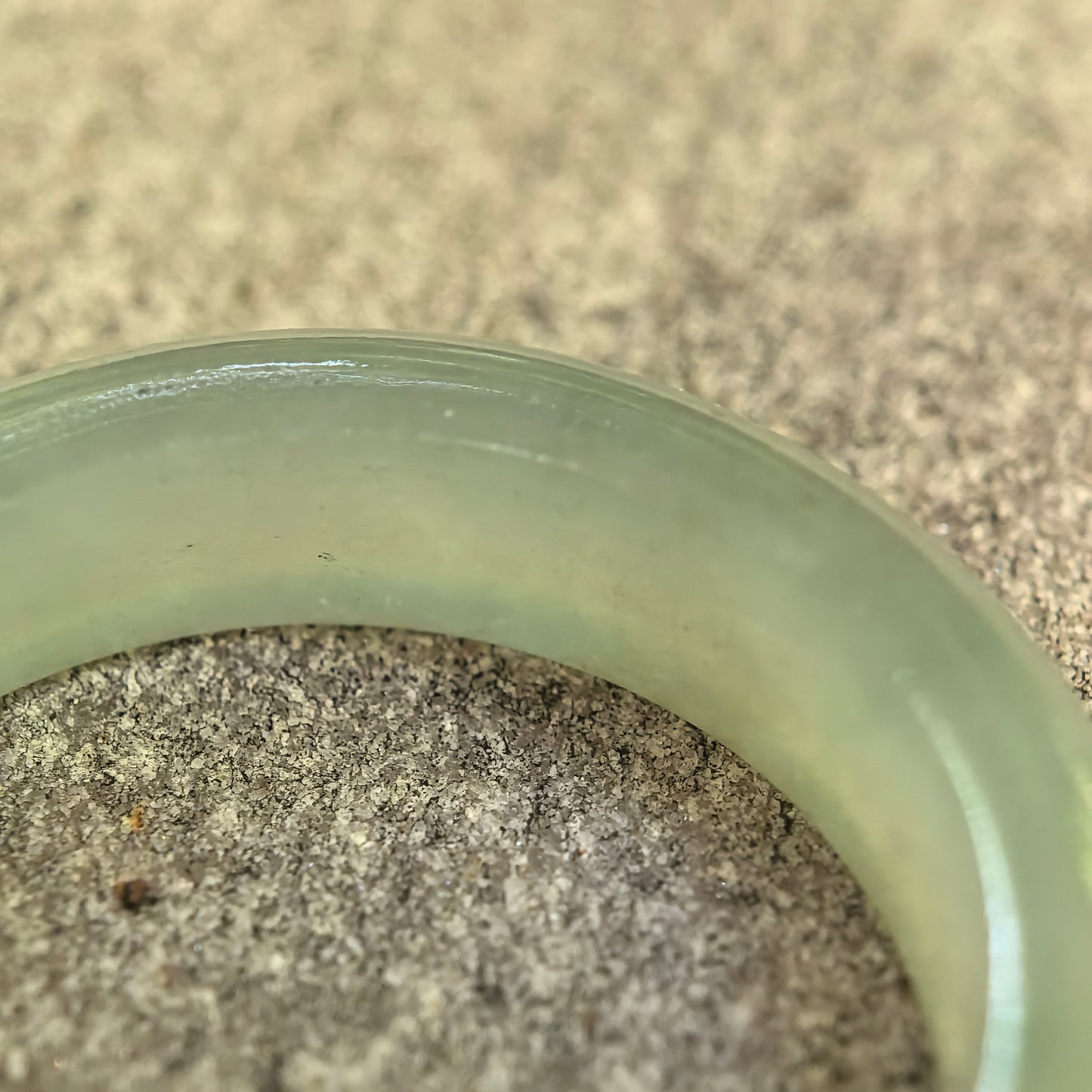 Natural Grade-A Jadeite Icy Glutinous Light Green Ring Band · Burmese Jade US9.5