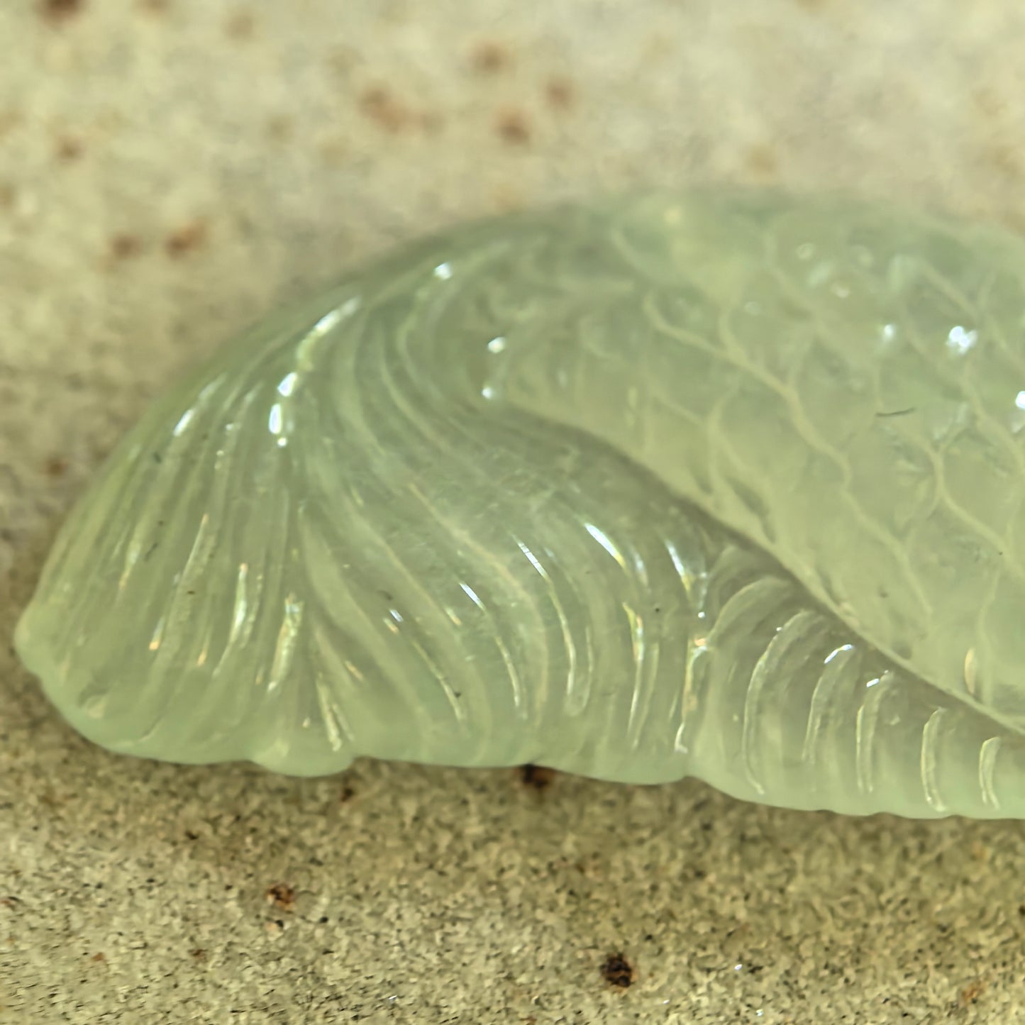 Natural Grade-A Icy Pale Green Fish Jadeite Pendant · Burmese Jade