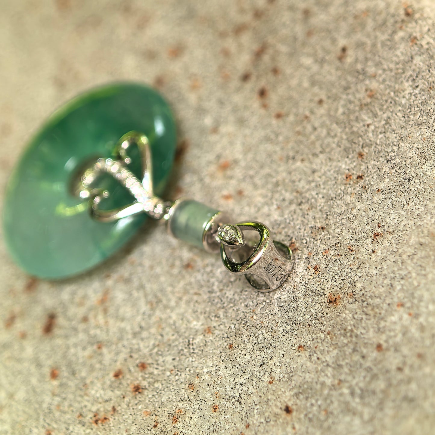 Natural Grade-A Icy Glutinous Green Donut Jadeite Pendant · Burmese Jade