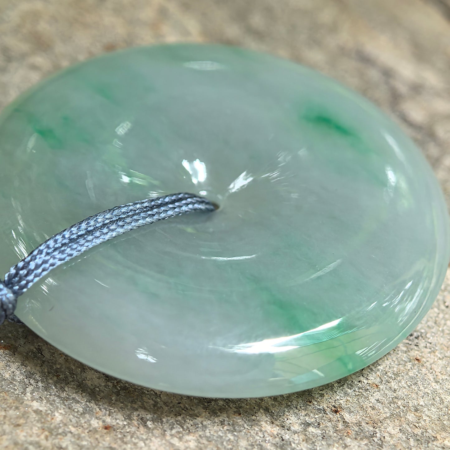 Natural Grade-A Fine Glutinous Green Peace Pendant Jadeite Pendant · Burmese Jade