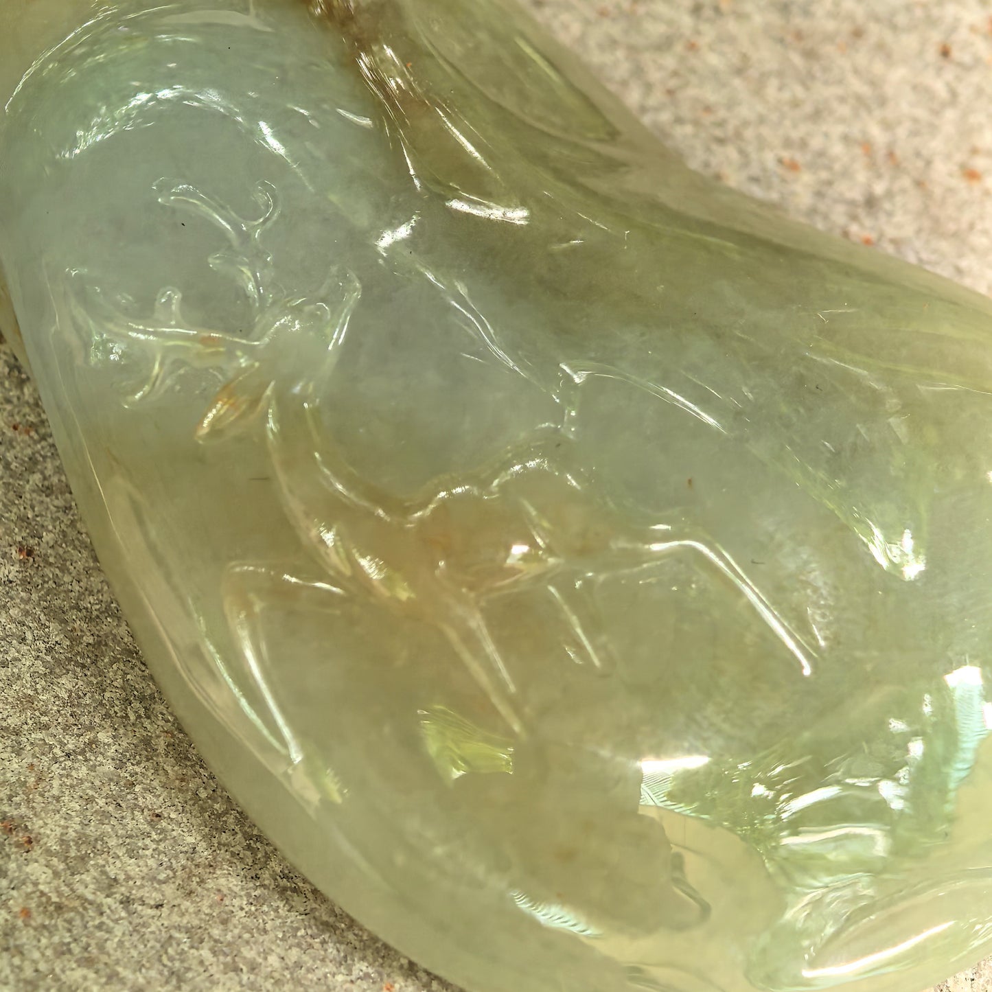 Natural Grade-A Glutinous Yellow-Green Deer Jadeite Pendant · Burmese Jade