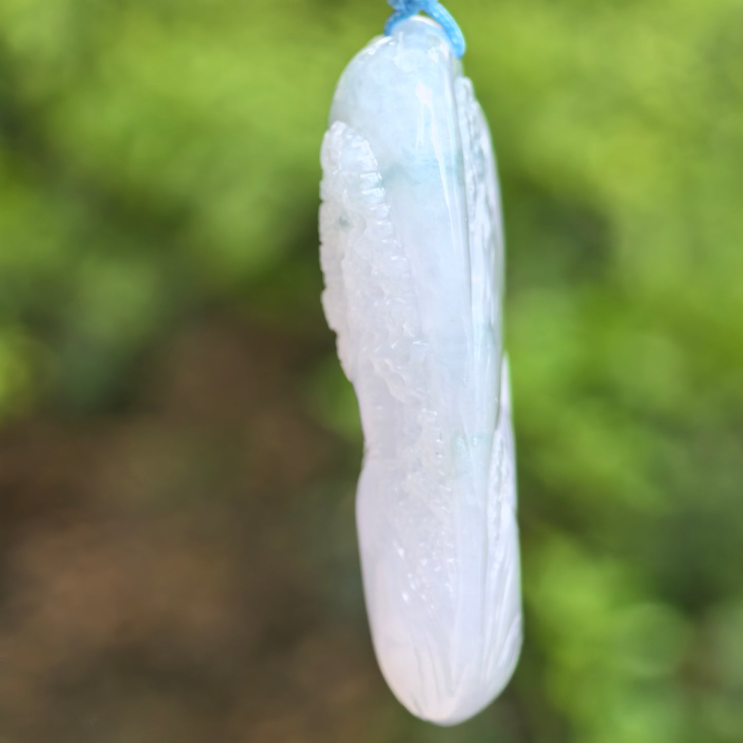 Natural Grade-A Glutinous Lavender Landscape Jadeite Pendant · Burmese Jade