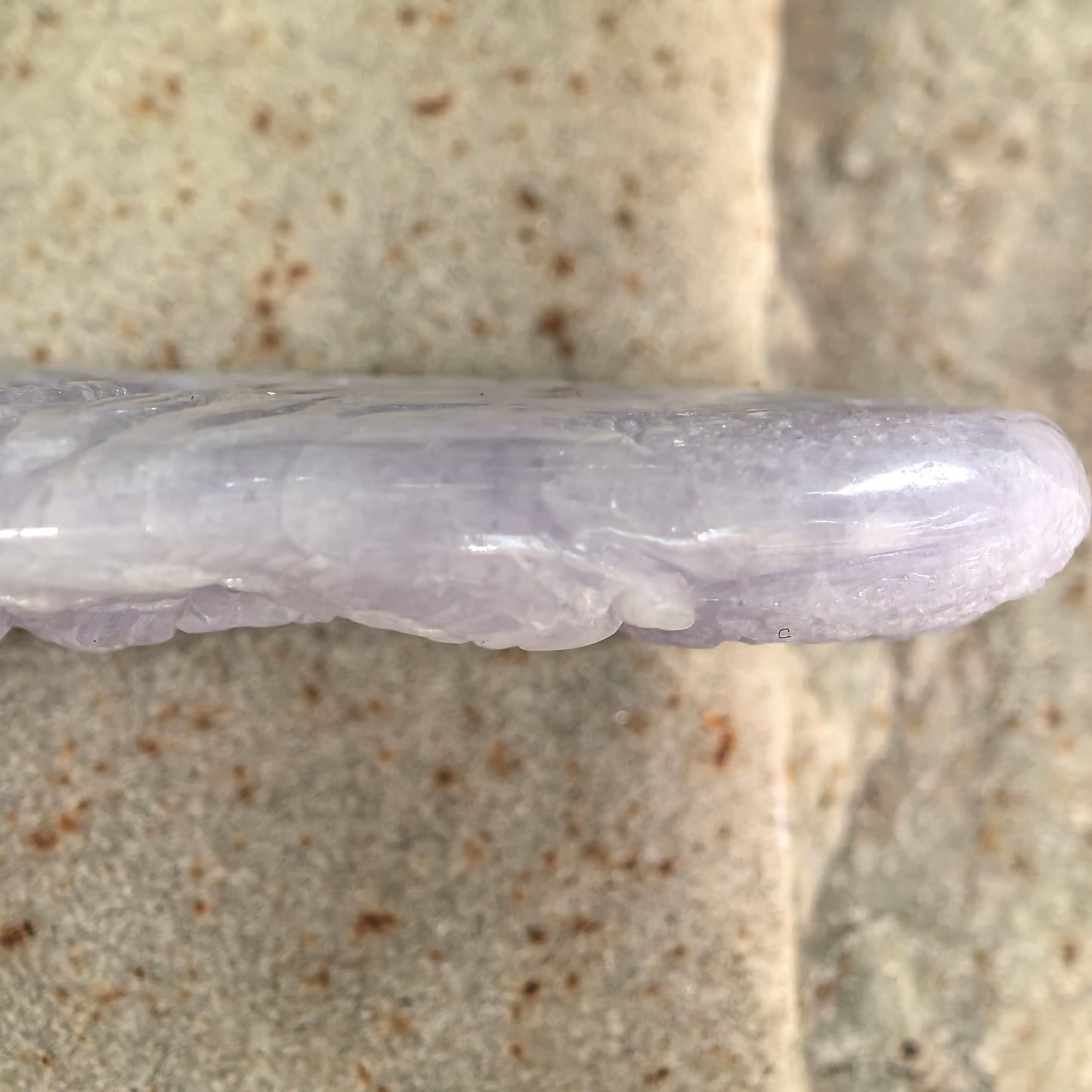 Natural Grade-A Jadeite Glutinous Light Purple Dragon Pendant · Burmese Jade