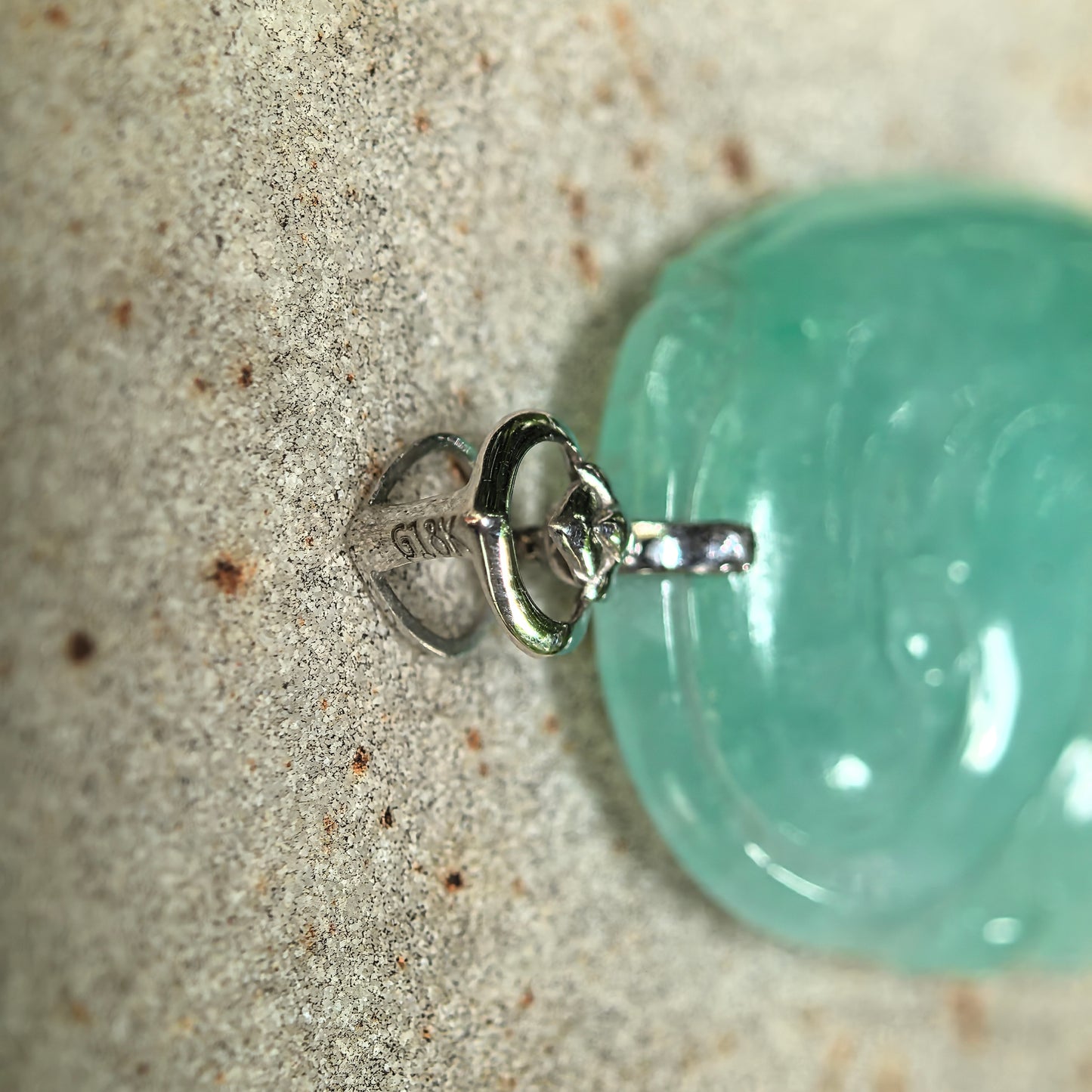 Natural Grade-A Icy Glutinous Apple Green Ruyi Jadeite Pendant · Burmese Jade