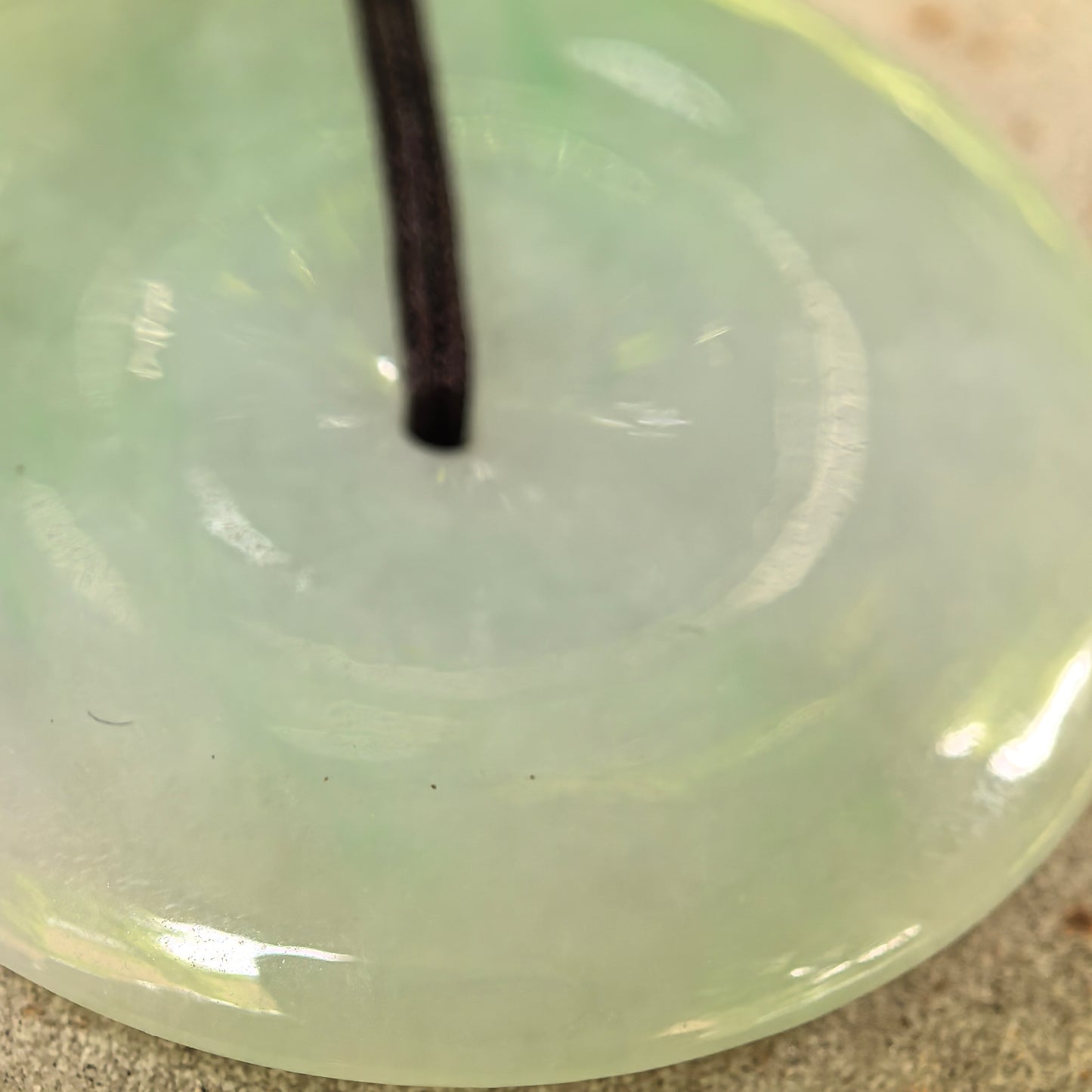 Natural Grade-A Glutinous Light Green Jadeite Peace Pendant · Burmese Jade