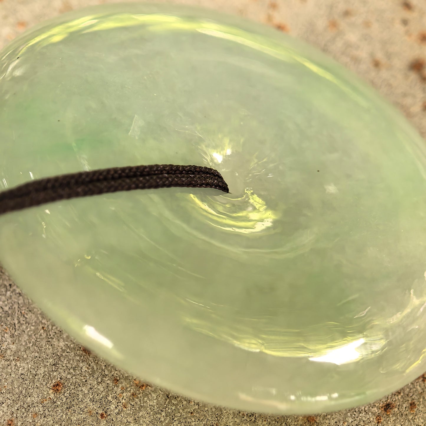 Natural Grade-A Glutinous Light Green Jadeite Peace Pendant · Burmese Jade
