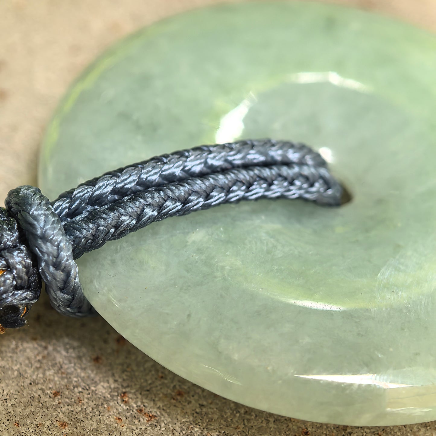 Natural Grade-A Glutinous Pale Green Peace Pendant Jadeite Pendant · Burmese Jade