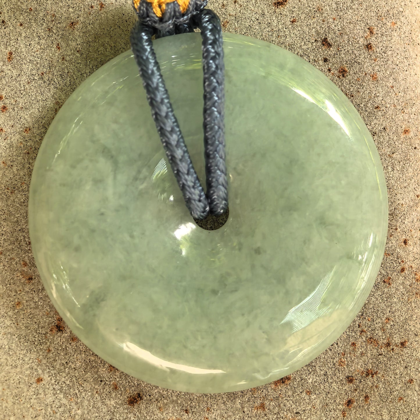 Natural Grade-A Glutinous Pale Green Peace Pendant Jadeite Pendant · Burmese Jade