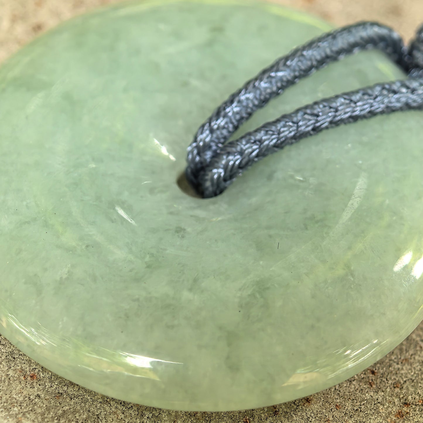Natural Grade-A Glutinous Pale Green Peace Pendant Jadeite Pendant · Burmese Jade