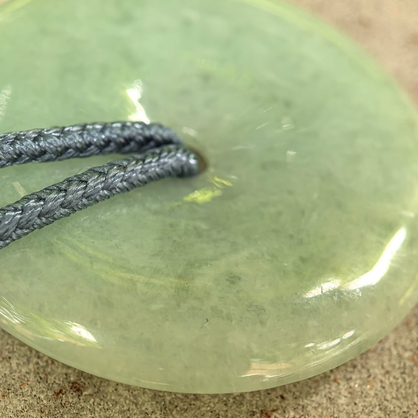 Natural Grade-A Glutinous Pale Green Peace Pendant Jadeite Pendant · Burmese Jade