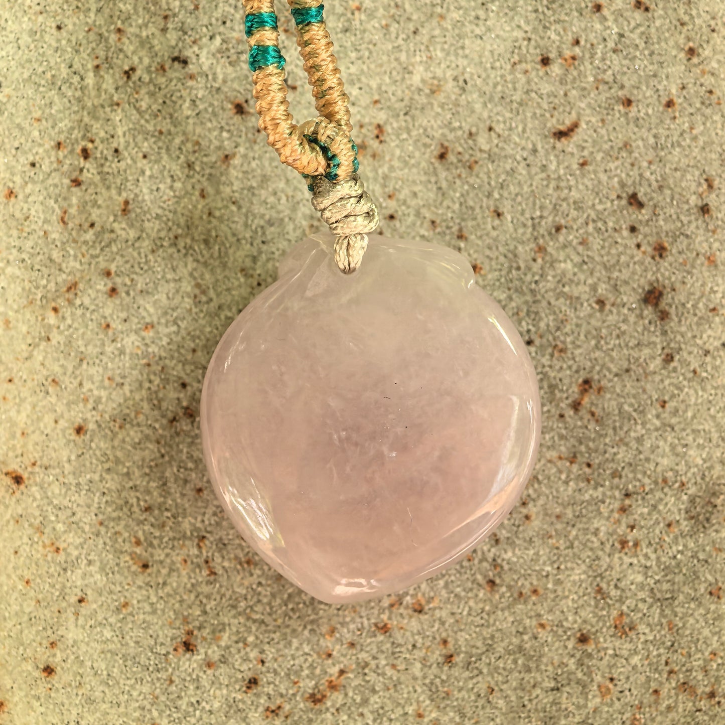 Natural Grade-A Glutinous Pink Peach Jadeite Pendant · Burmese Jade