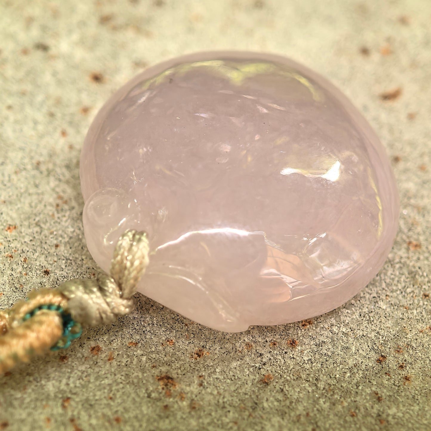 Natural Grade-A Glutinous Pink Peach Jadeite Pendant · Burmese Jade