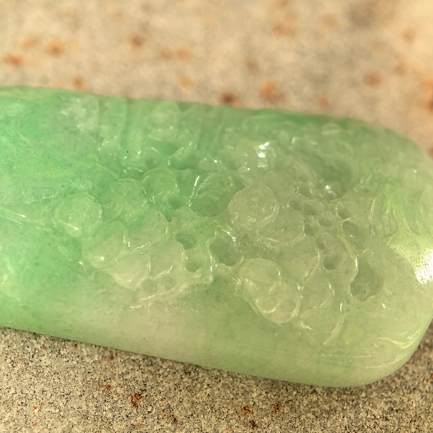 Natural Grade-A Glutinous White-Base Green Landscape Plaque Jadeite Pendant · Burmese Jade
