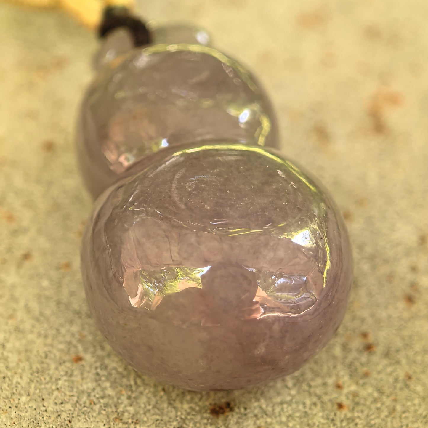 Natural Grade-A Jadeite Glutinous Lavender Gourd Pendant · Burmese Jade