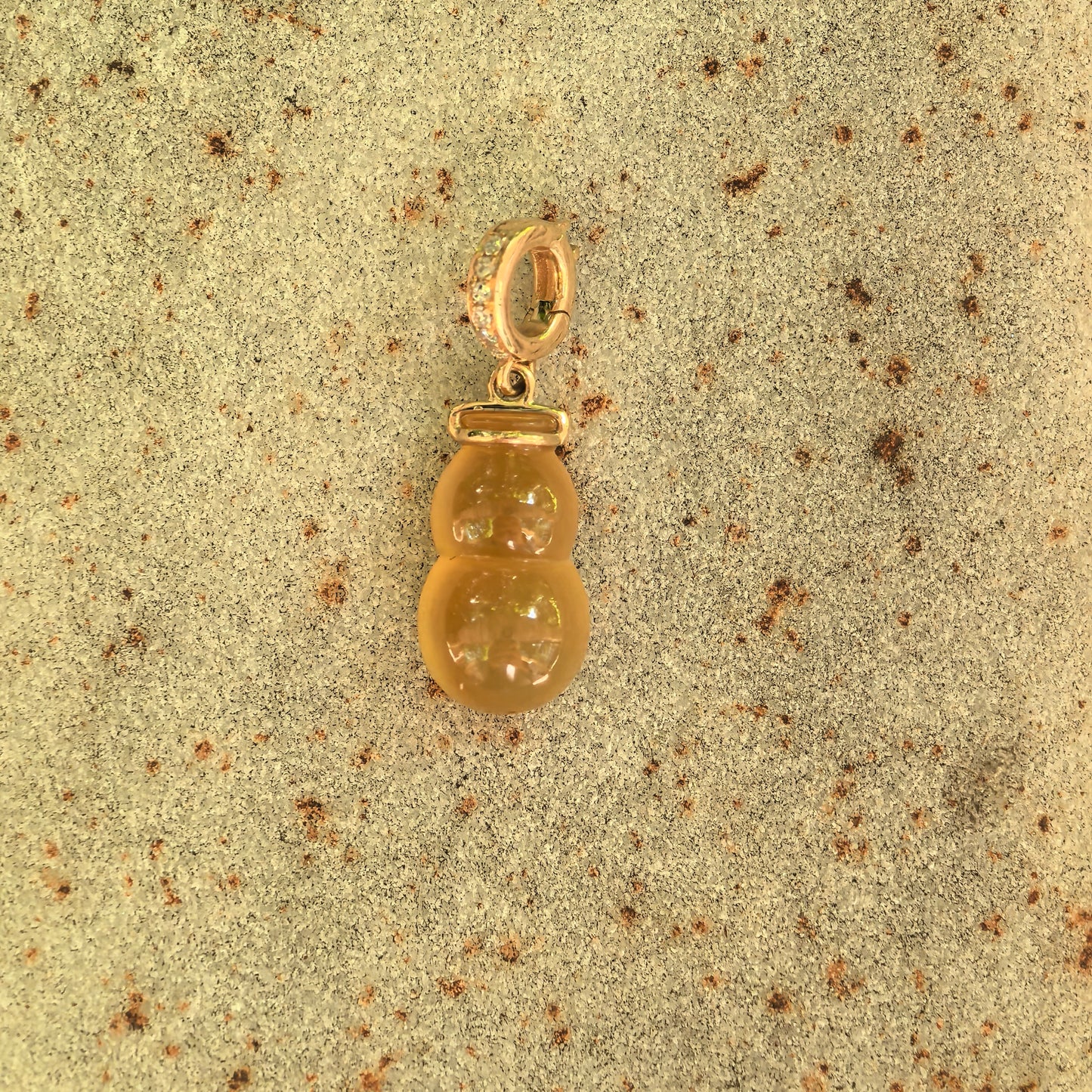 Natural Grade-A Icy Translucent Yellow Gourd Jadeite Pendant · Burmese Jade