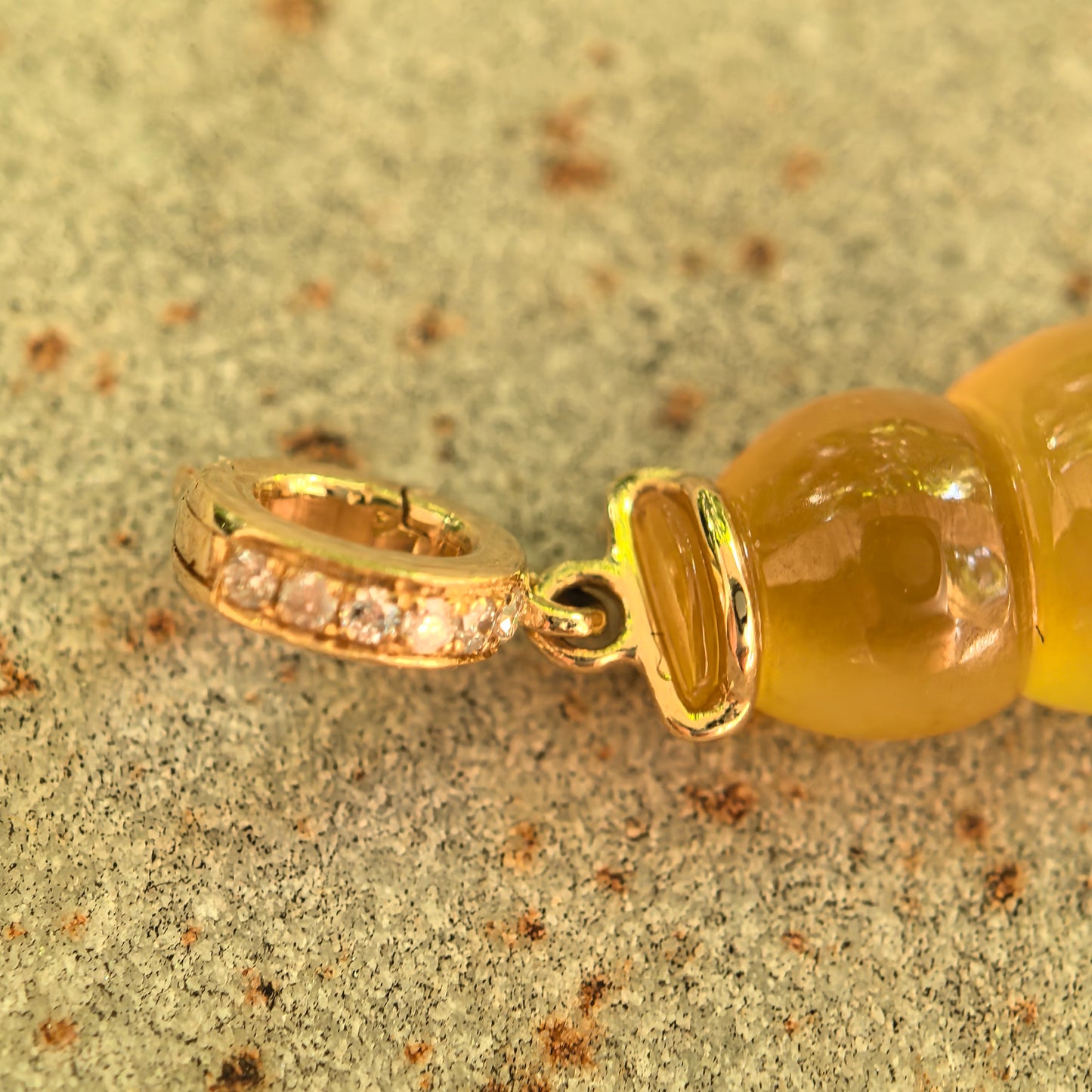 Natural Grade-A Icy Translucent Yellow Gourd Jadeite Pendant · Burmese Jade
