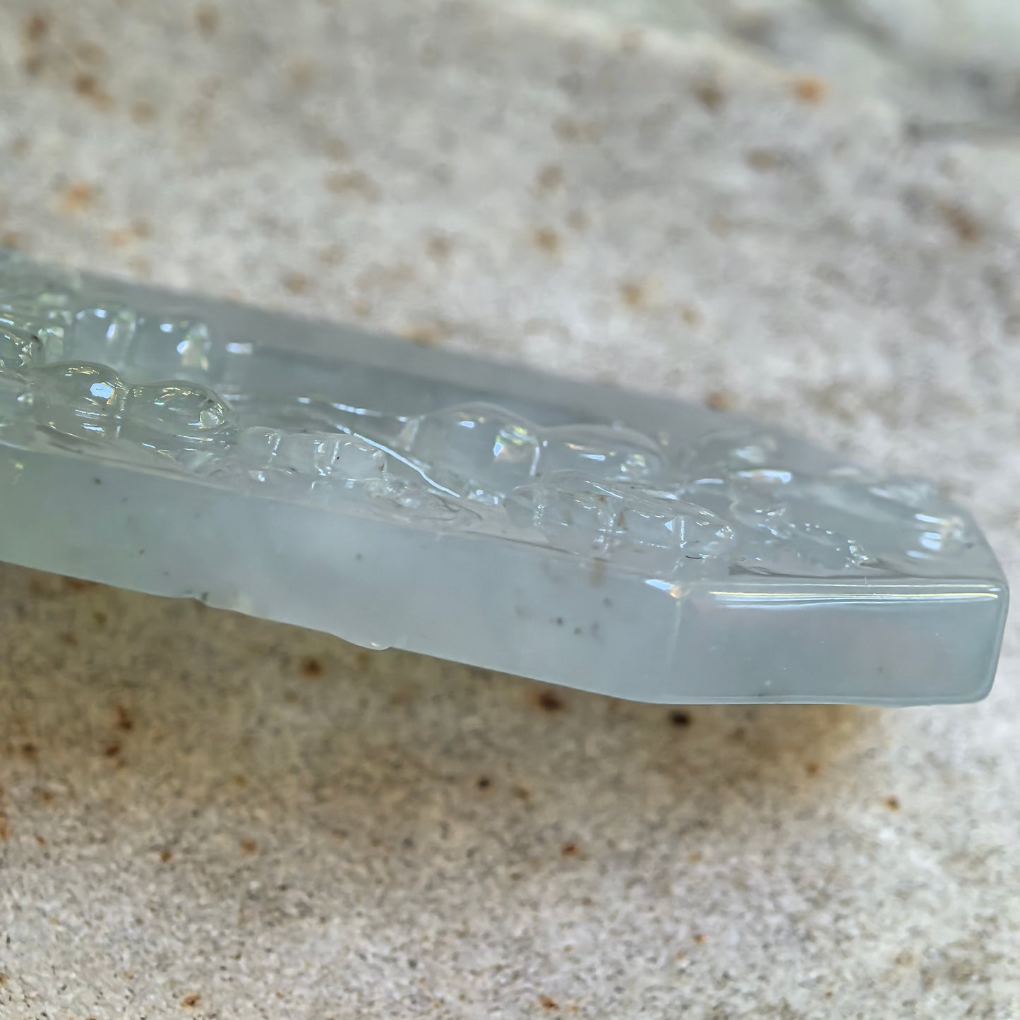 Natural Grade-A Icy Glutinous Pale Green Openwork Gourd Vine Jadeite Pendant · Burmese Jade