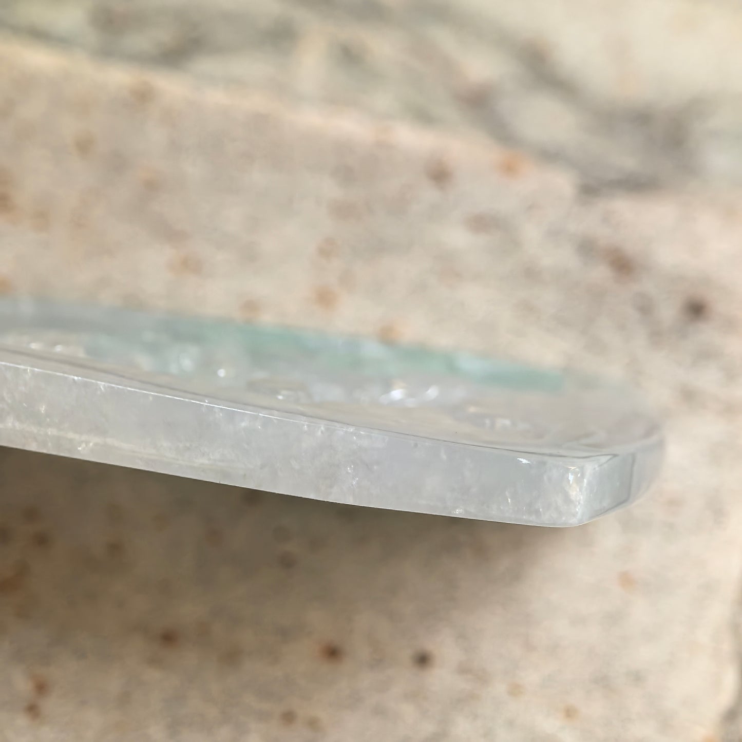 Natural Grade-A Glutinous White-Green Floral Carved Jadeite Pendant · Burmese Jade