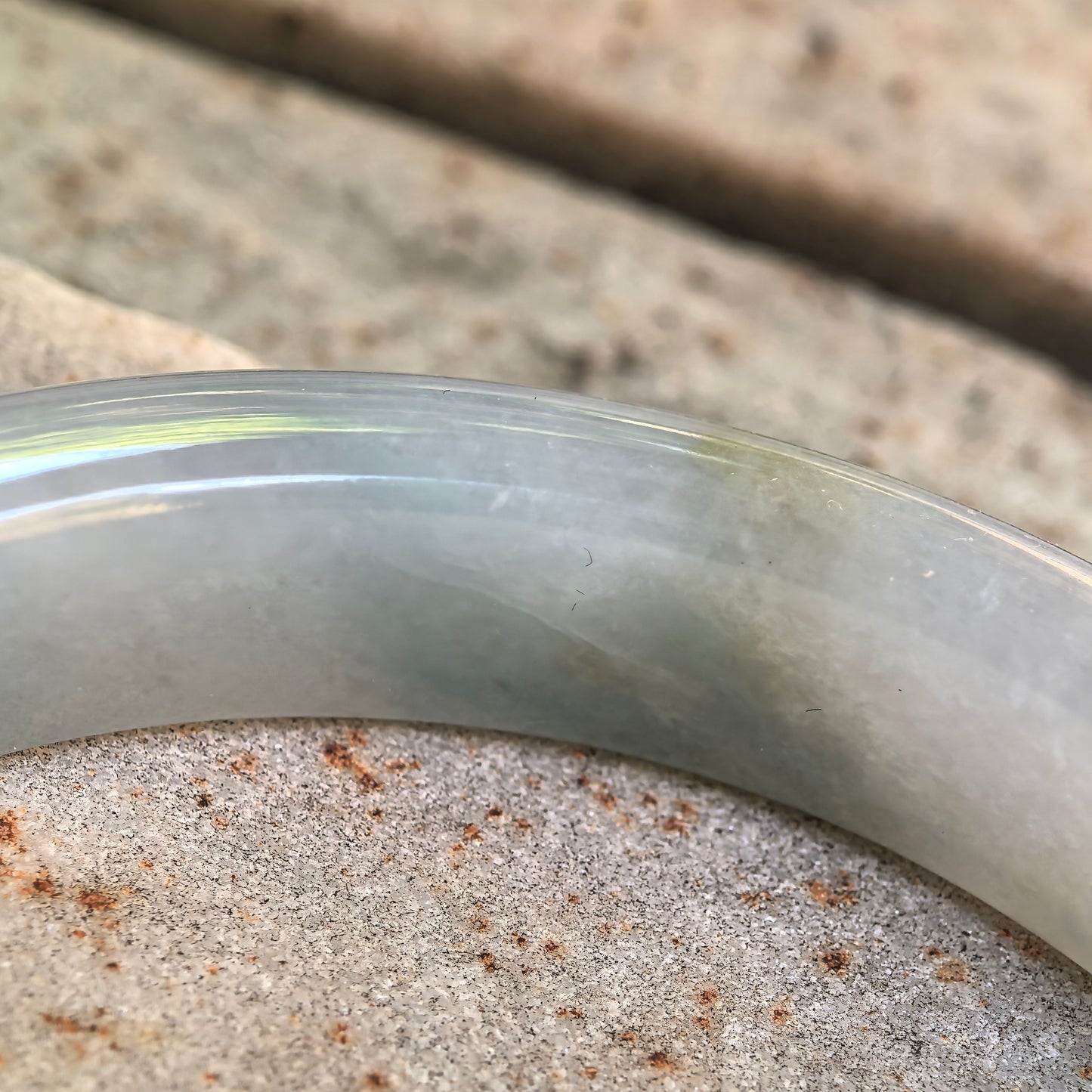 Natural Grade-A Icy Glutinous Deep Green Floating Flower D-Shape Jadeite Bangle · Burmese Jade 58mm