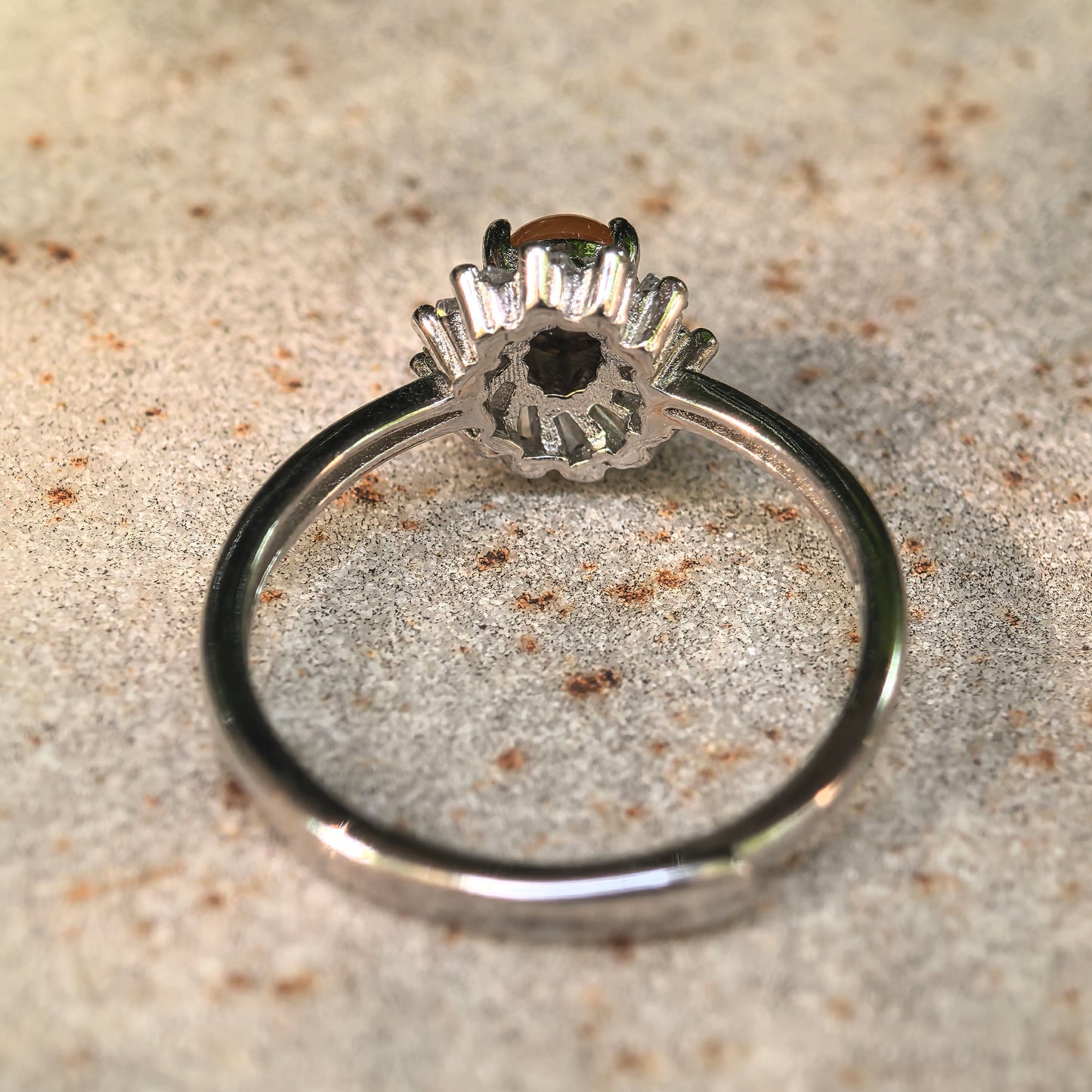 Natural Grade-A Glutinous-Icy Yellow Jadeite Silver Ring · Burmese Jade