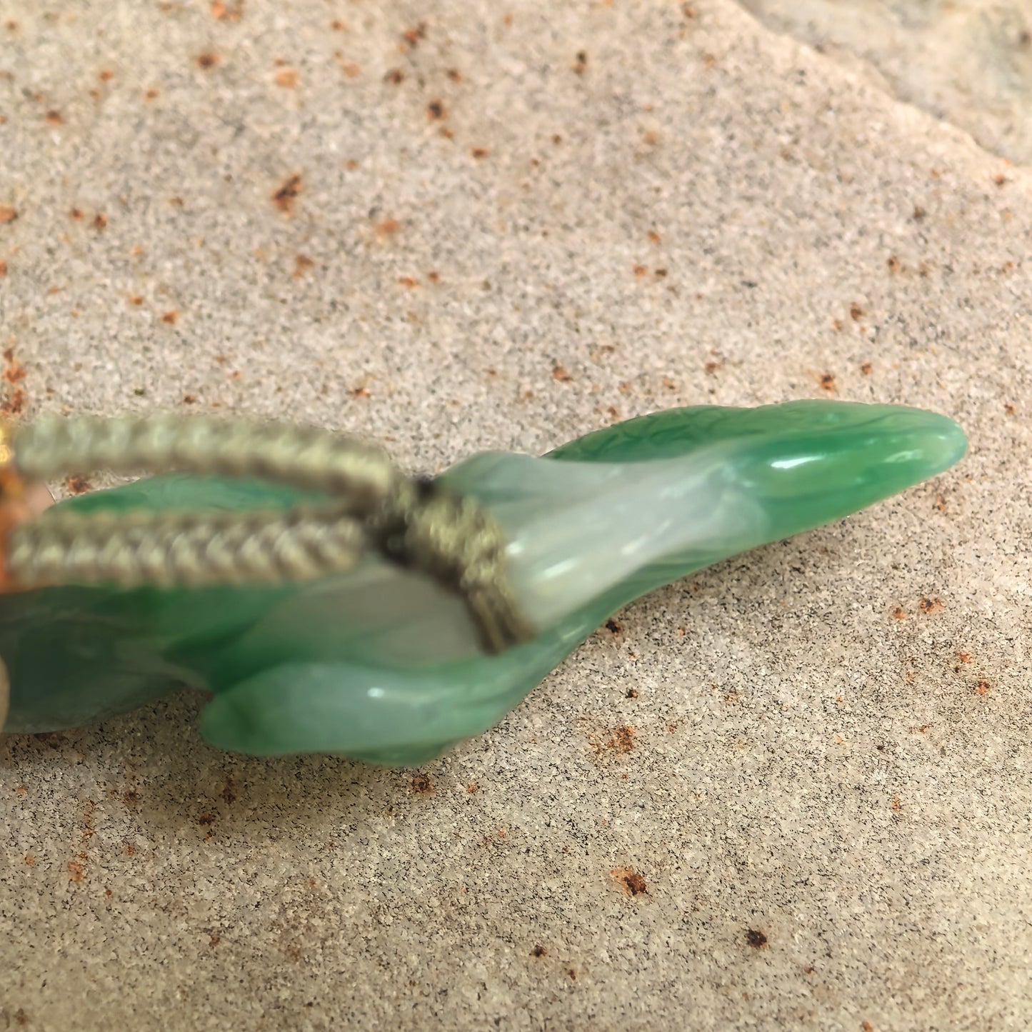 Natural Grade-A Fine Glutinous Green Fish Jadeite Pendant · Burmese Jade