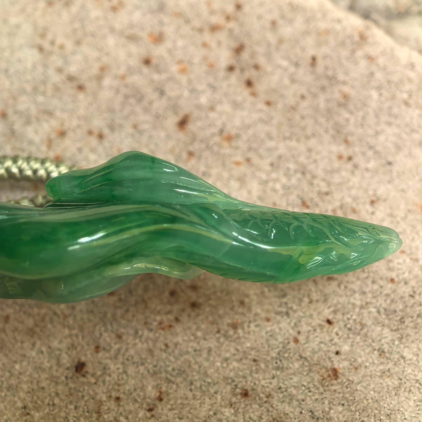 Natural Grade-A Fine Glutinous Green Fish Jadeite Pendant · Burmese Jade