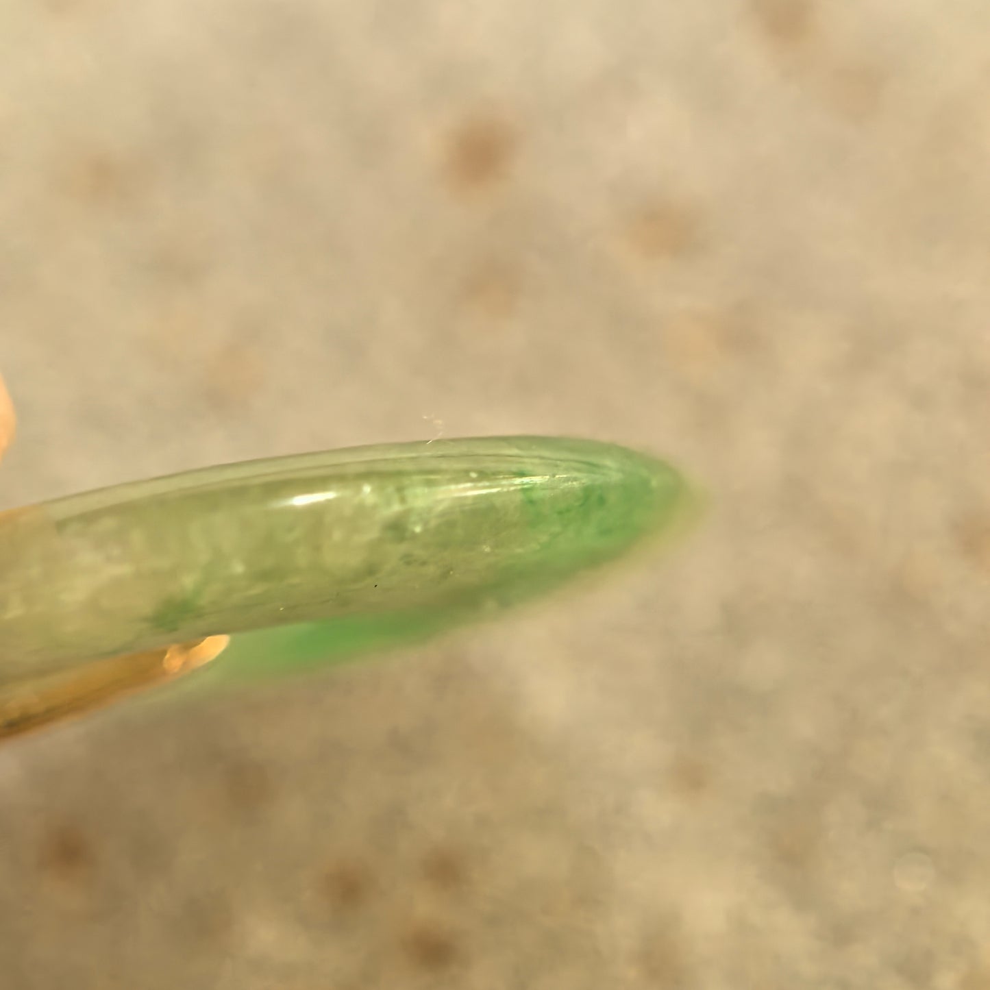 Natural Grade-A Icy Glutinous Yellow-Green Peace Jadeite Pendant · Burmese Jade