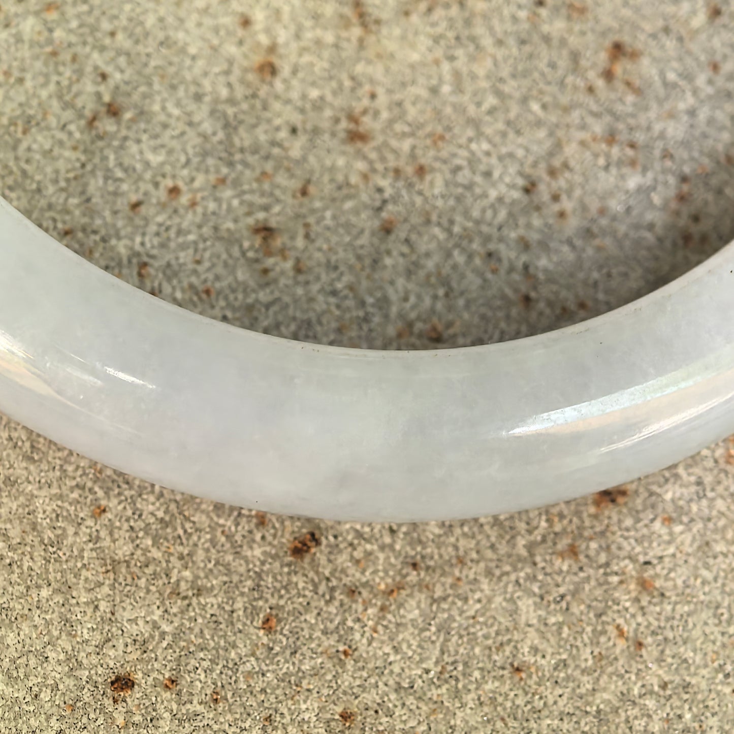 Natural Grade-A Glutinous Light Green D-Shape Jadeite Bangle · Burmese Jade 51mm