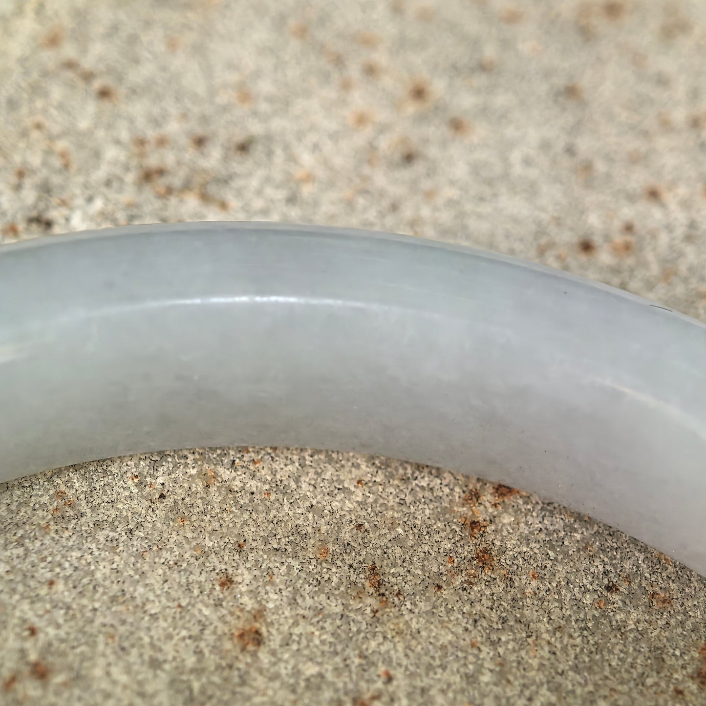 Natural Grade-A Glutinous Light Green D-Shape Jadeite Bangle · Burmese Jade 51mm