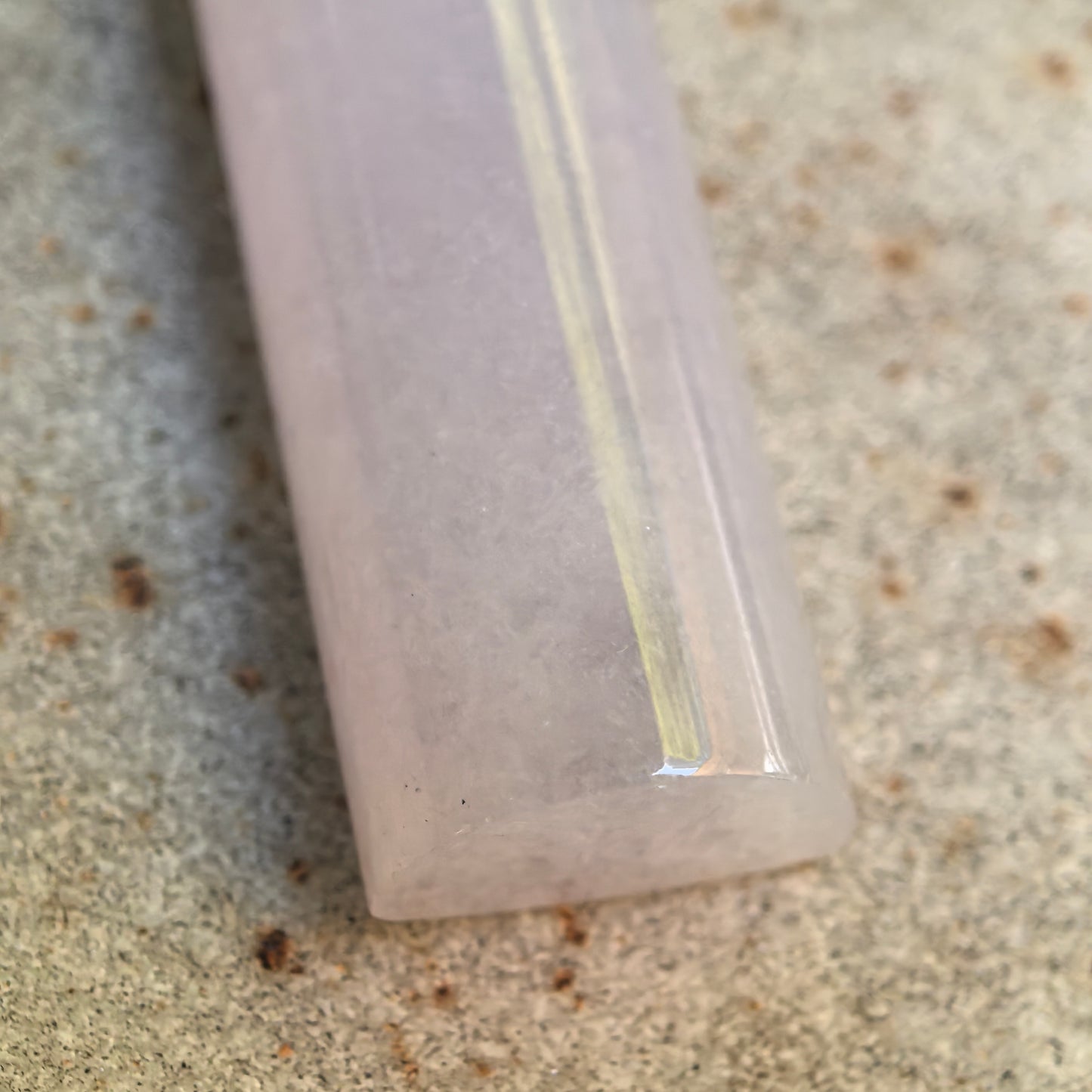 Natural Grade-A Icy Glutinous Light Purple Plain Pillar Jadeite Pendant · Burmese Jade