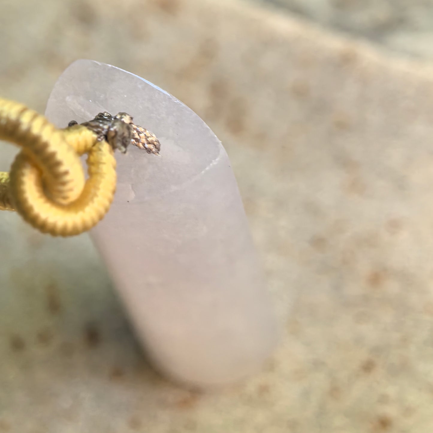 Natural Grade-A Icy Glutinous Light Purple Plain Pillar Jadeite Pendant · Burmese Jade