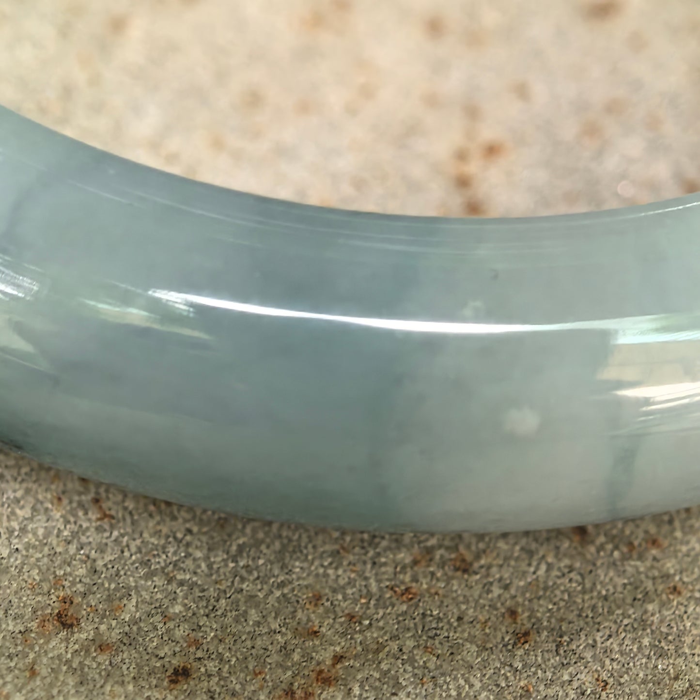 Natural Grade-A Jadeite Glutinous Dark Green Floating Flower D-Shape Bangle · Burmese Jade 55mm