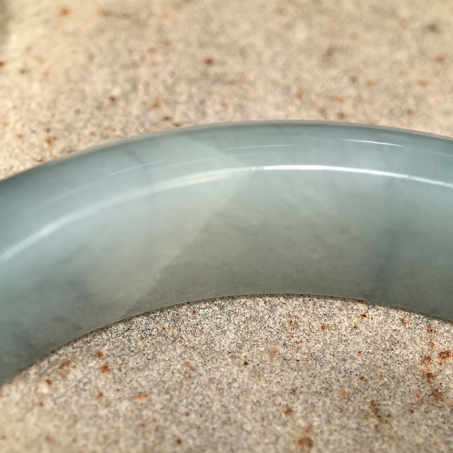 Natural Grade-A Jadeite Glutinous Dark Green Floating Flower D-Shape Bangle · Burmese Jade 55mm