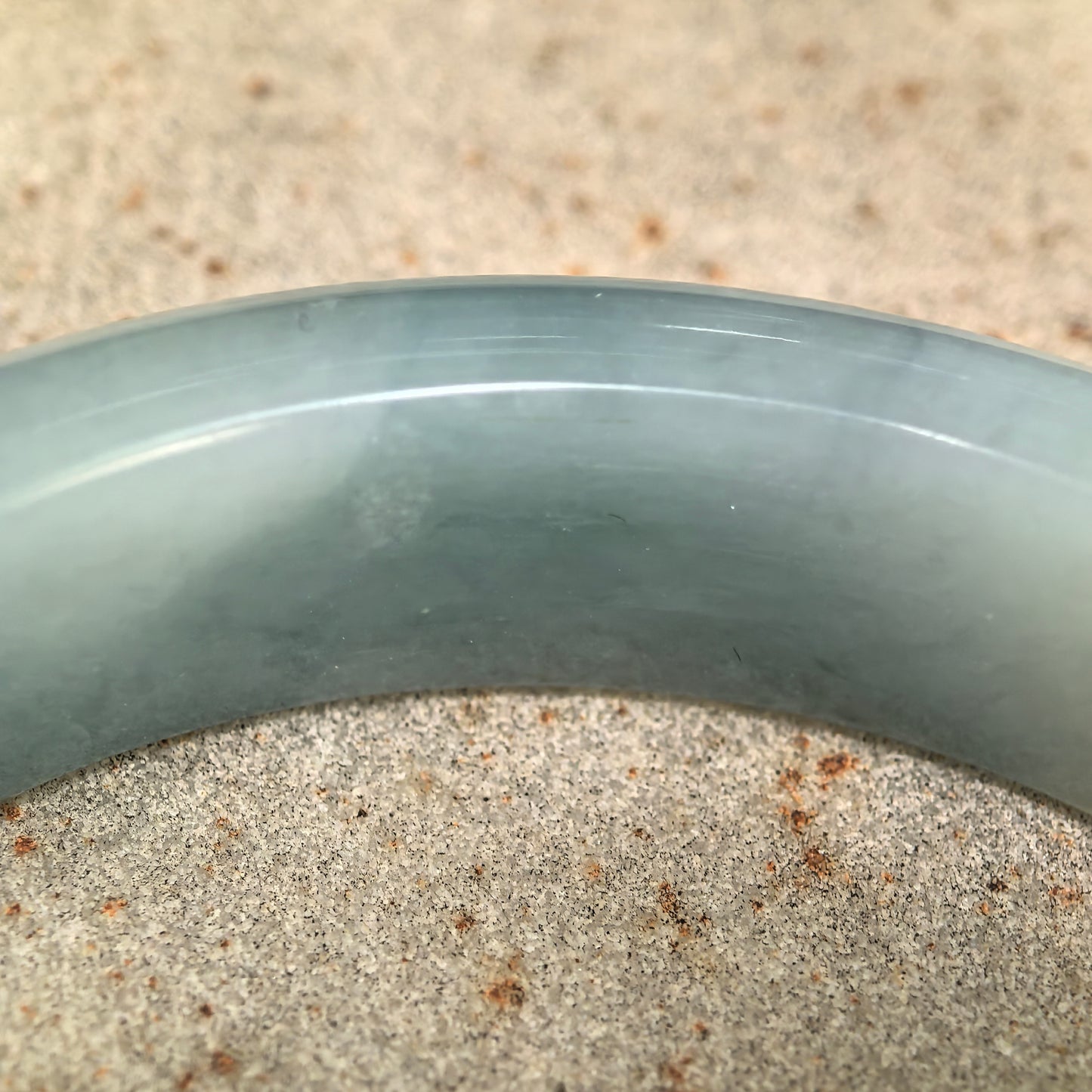 Natural Grade-A Jadeite Glutinous Dark Green Floating Flower D-Shape Bangle · Burmese Jade 55mm