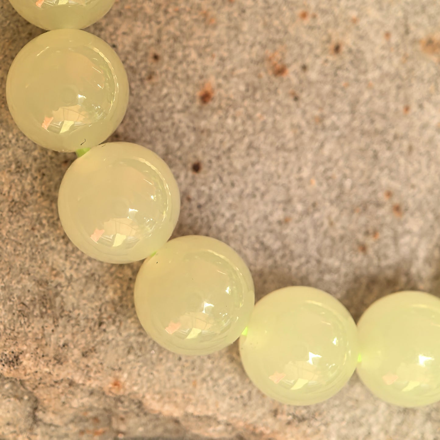 Natural Nephrite Yellow Bead Bracelet · Hetian Jade 8mm