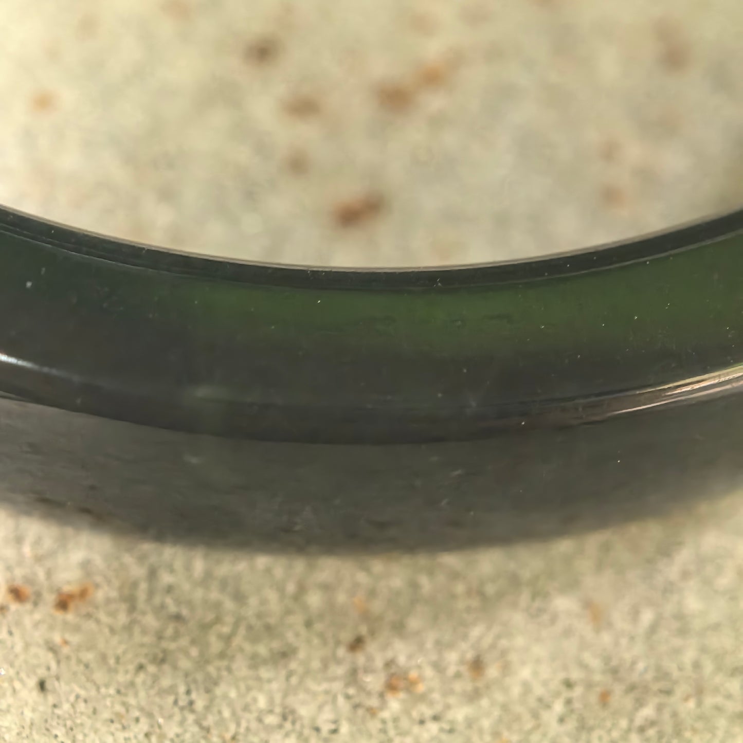 Natural Nephrite Black Square Bangle · Hetian Jade 51mm