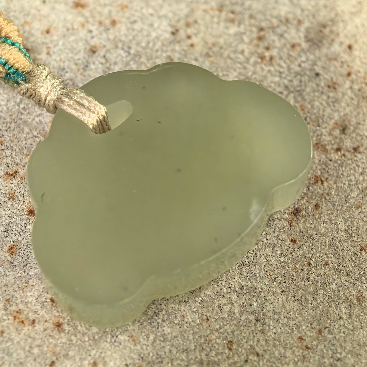 Natural Nephrite Light Green Lotus Fish Pendant · Hetian Jade