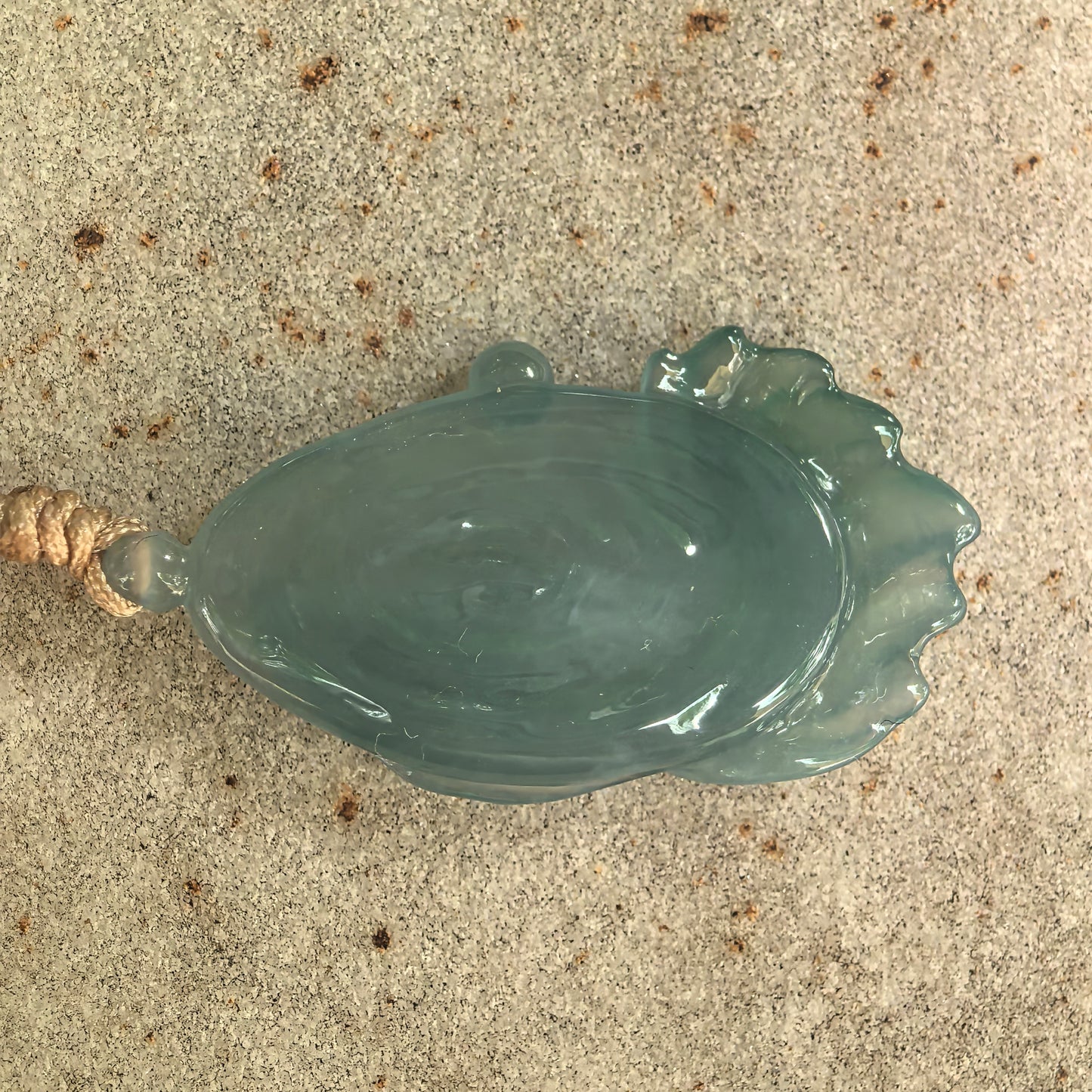 Natural Grade-A Icy Glutinous Deep Green Fish Jadeite Pendant · Burmese Jade