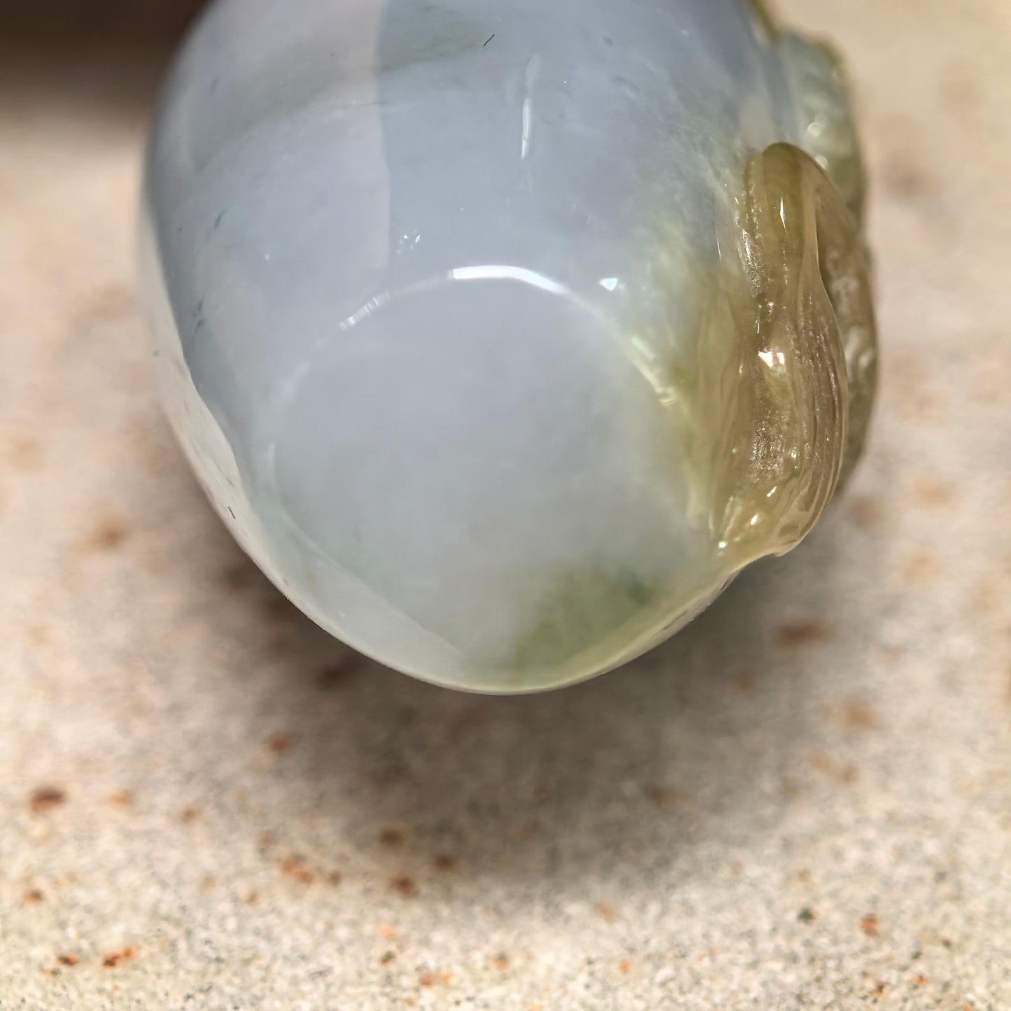 Natural Grade-A Glutinous Yellow Dragon Column Jadeite Pendant · Burmese Jade
