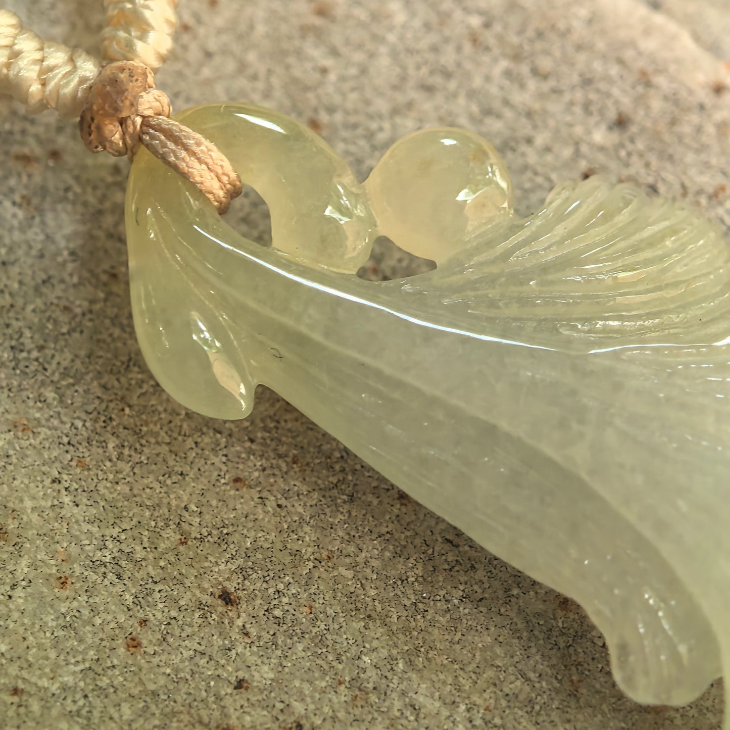 Natural Grade-A Icy Glutinous Light Green Yellow Ginkgo Leaf Jadeite Pendant · Burmese Jade