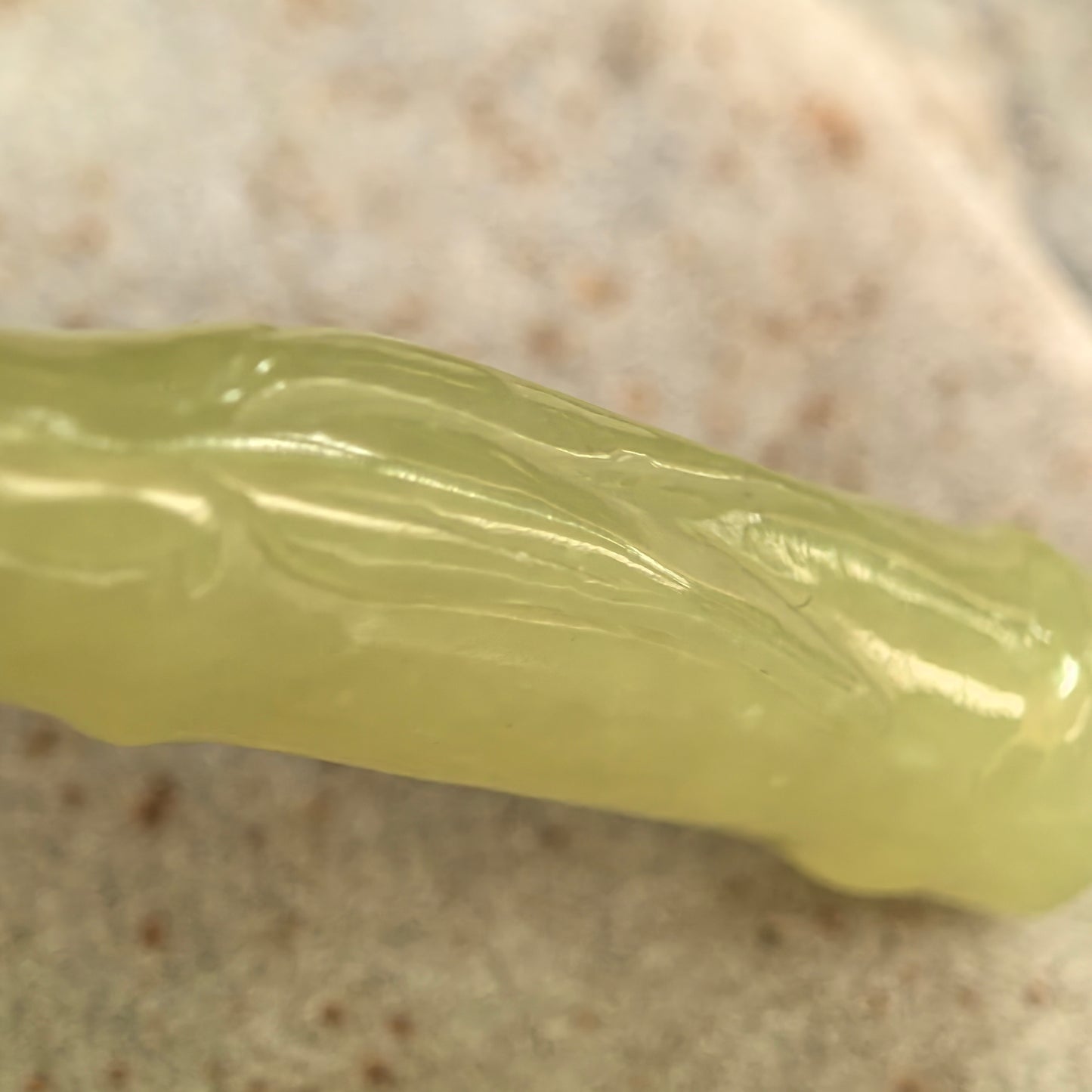 Natural Nephrite Yellow Bamboo Section Pendant · Hetian Jade