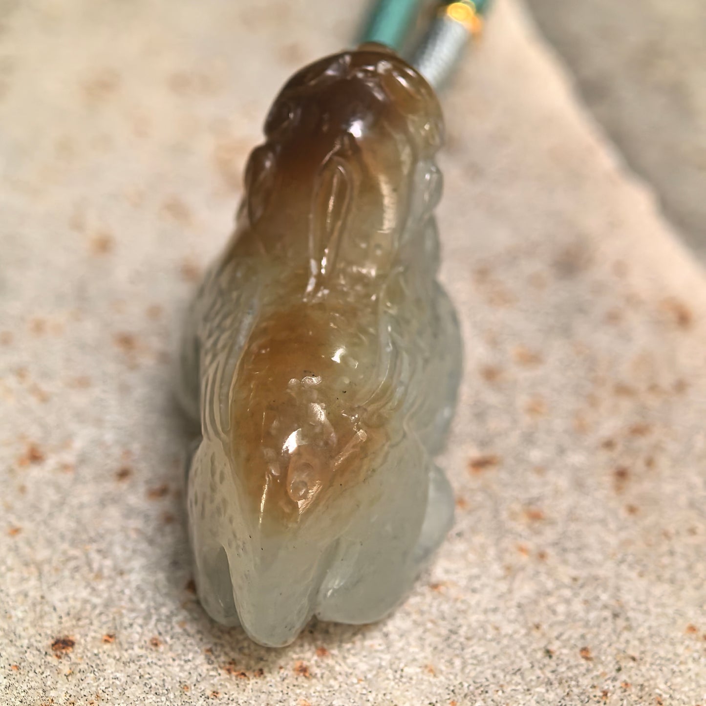 Natural Nephrite Sugar Brown Pixiu Pendant · Hetian Jade
