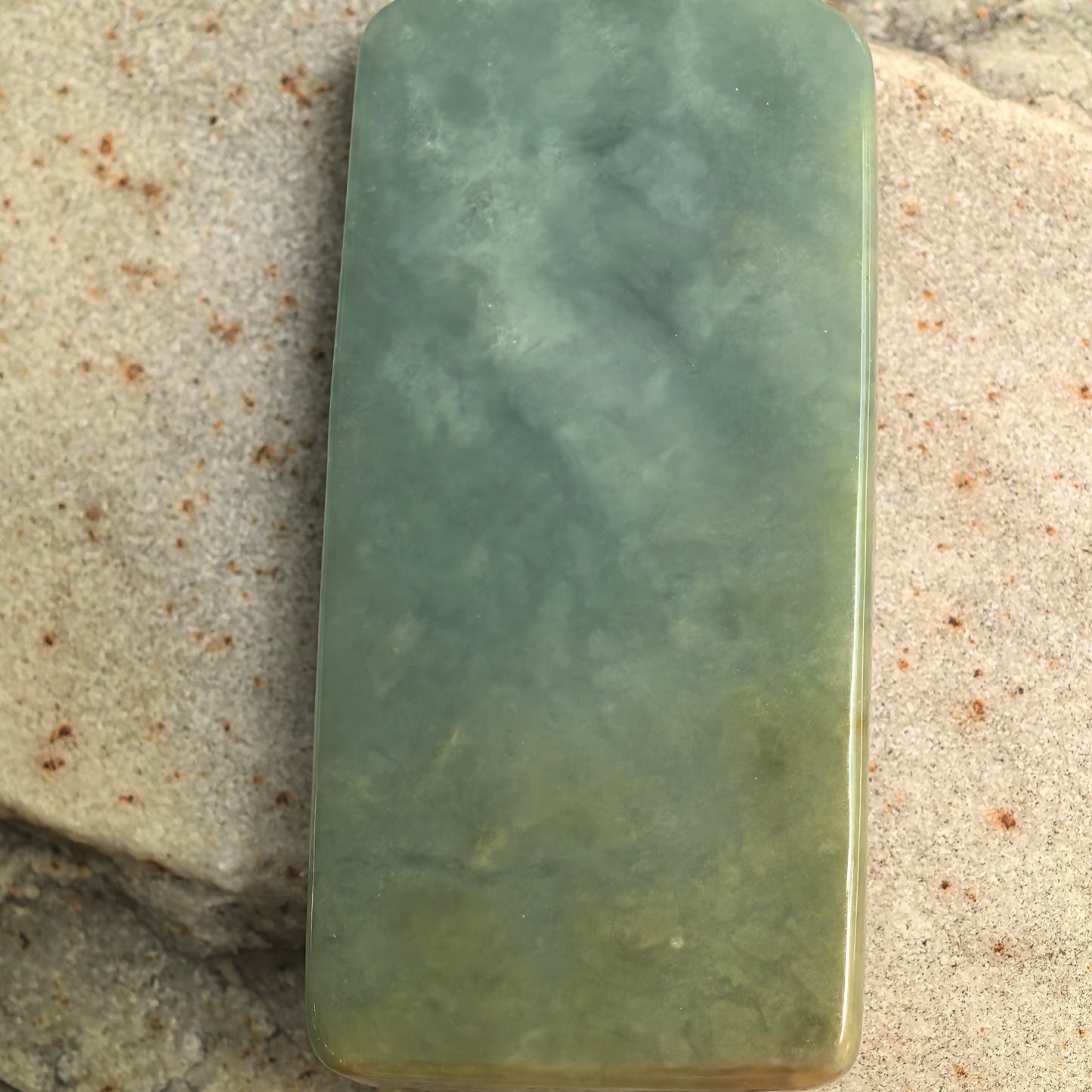 Natural Grade-A Glutinous Deep Green Horse Jadeite Pendant · Burmese Jade
