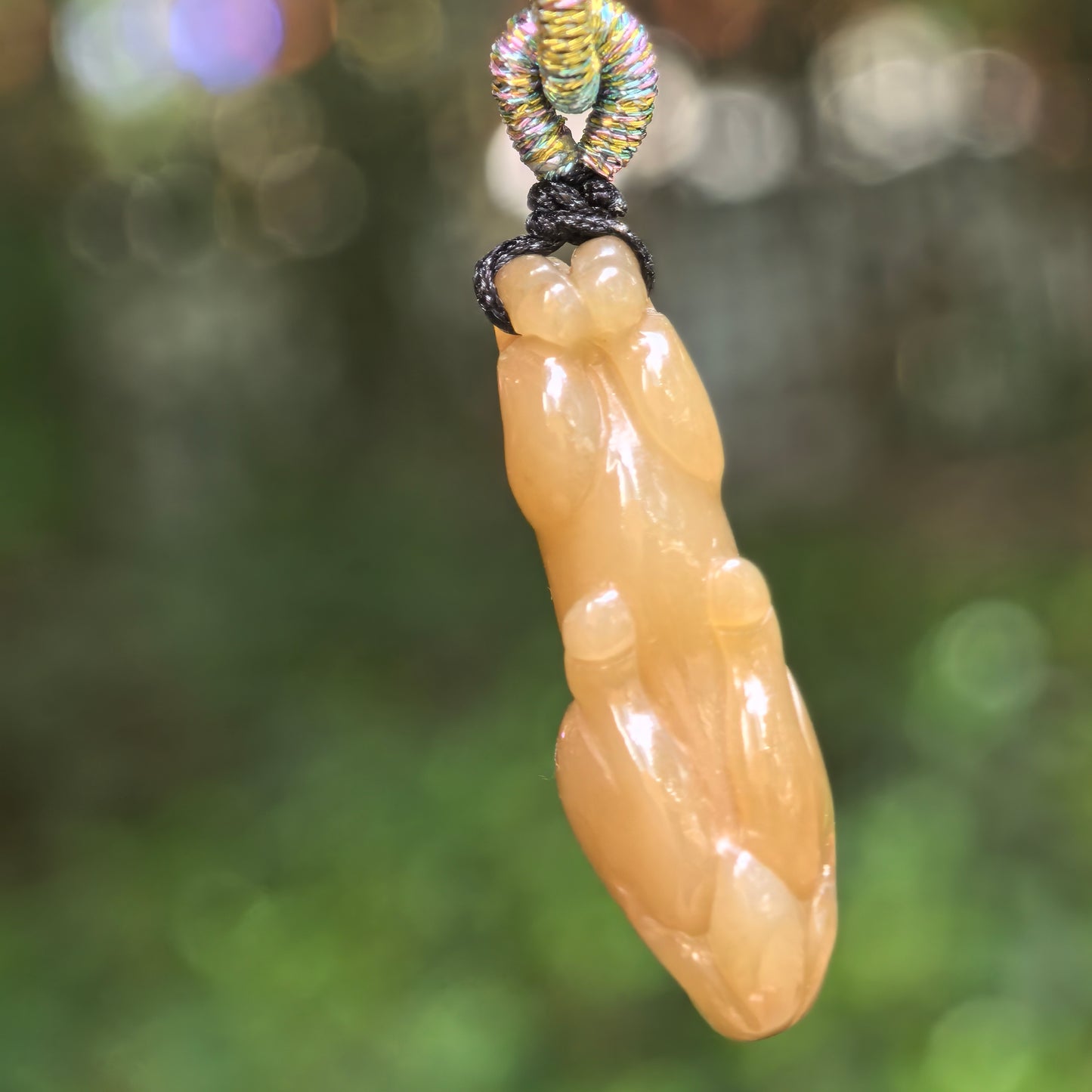 Natural Nephrite Sugar Brown Horse Pendant · Hetian Jade