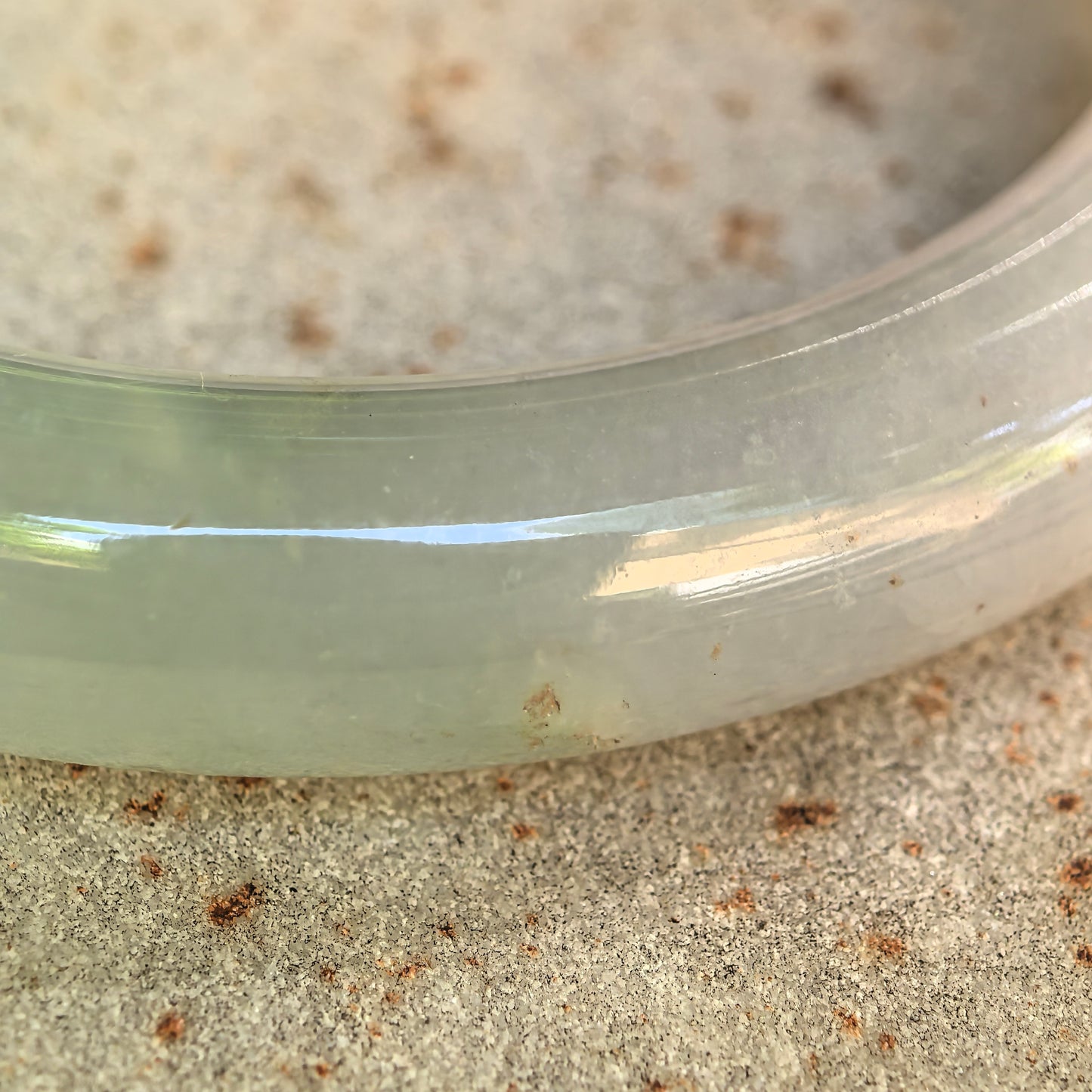 Natural Grade-A Icy Glutinous Lavender Green Round Jadeite Bangle · Burmese Jade 54mm