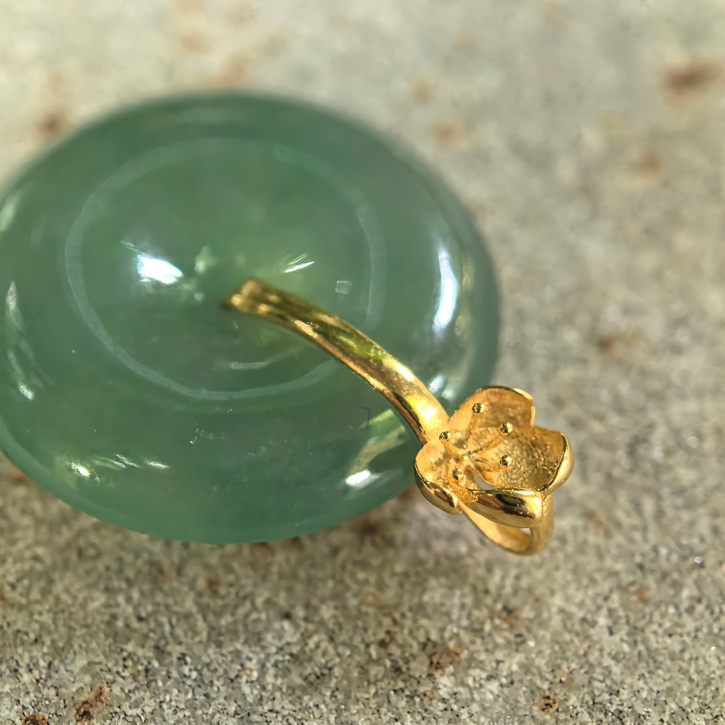 Natural Grade-A Icy Glutinous Green Jadeite Peace Pendant · Burmese Jade