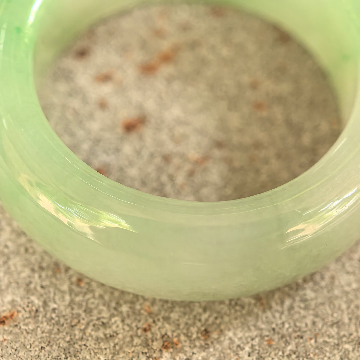 Natural Grade-A Icy Glutinous Light Green Jadeite Ring Band · Burmese Jade US8.25