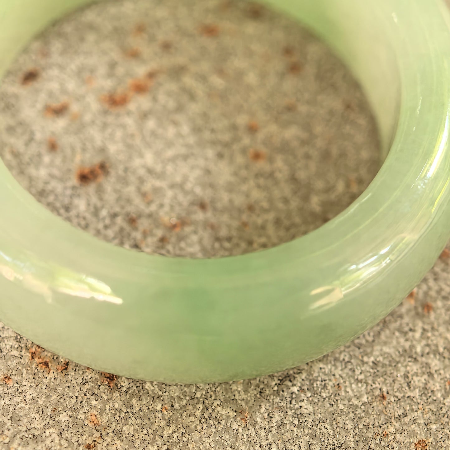 Natural Grade-A Icy Glutinous Light Green Jadeite Ring Band · Burmese Jade US8.25