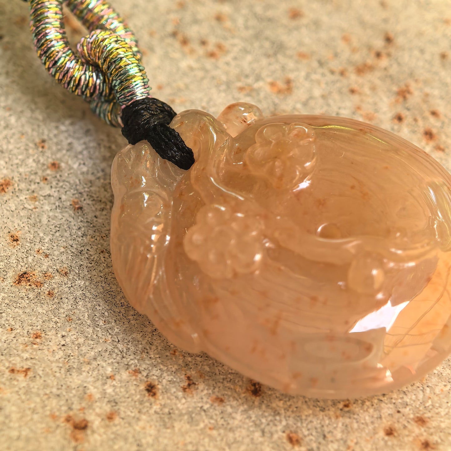 Natural Grade-A Glutinous Warm Yellow Plum Blossom Jadeite Pendant · Burmese Jade